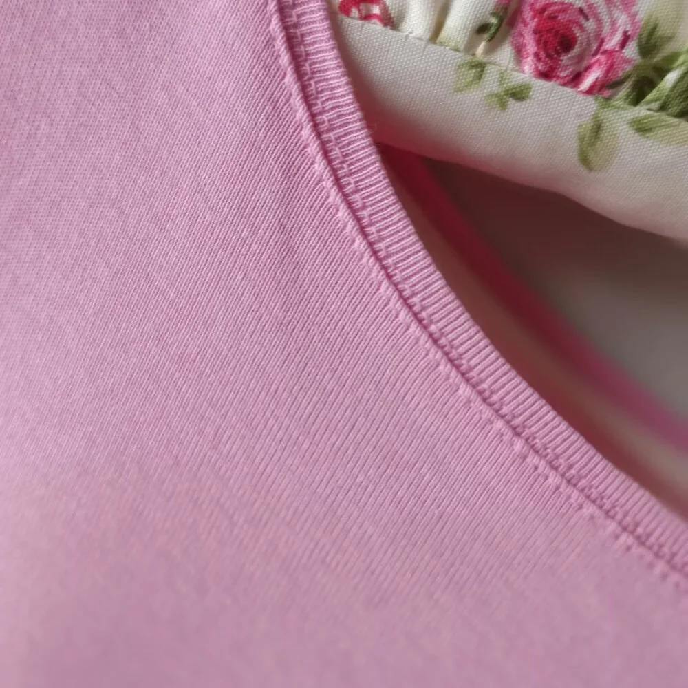 'Talbots' The Talbots Tee Long Sleeve Solid Pink Size LP EUC_3